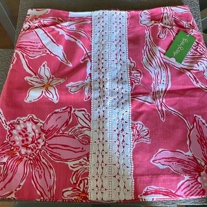 Lilly Pulitzer Originals Roslyn Skirt Pink Salmon Glamorous Life Print
